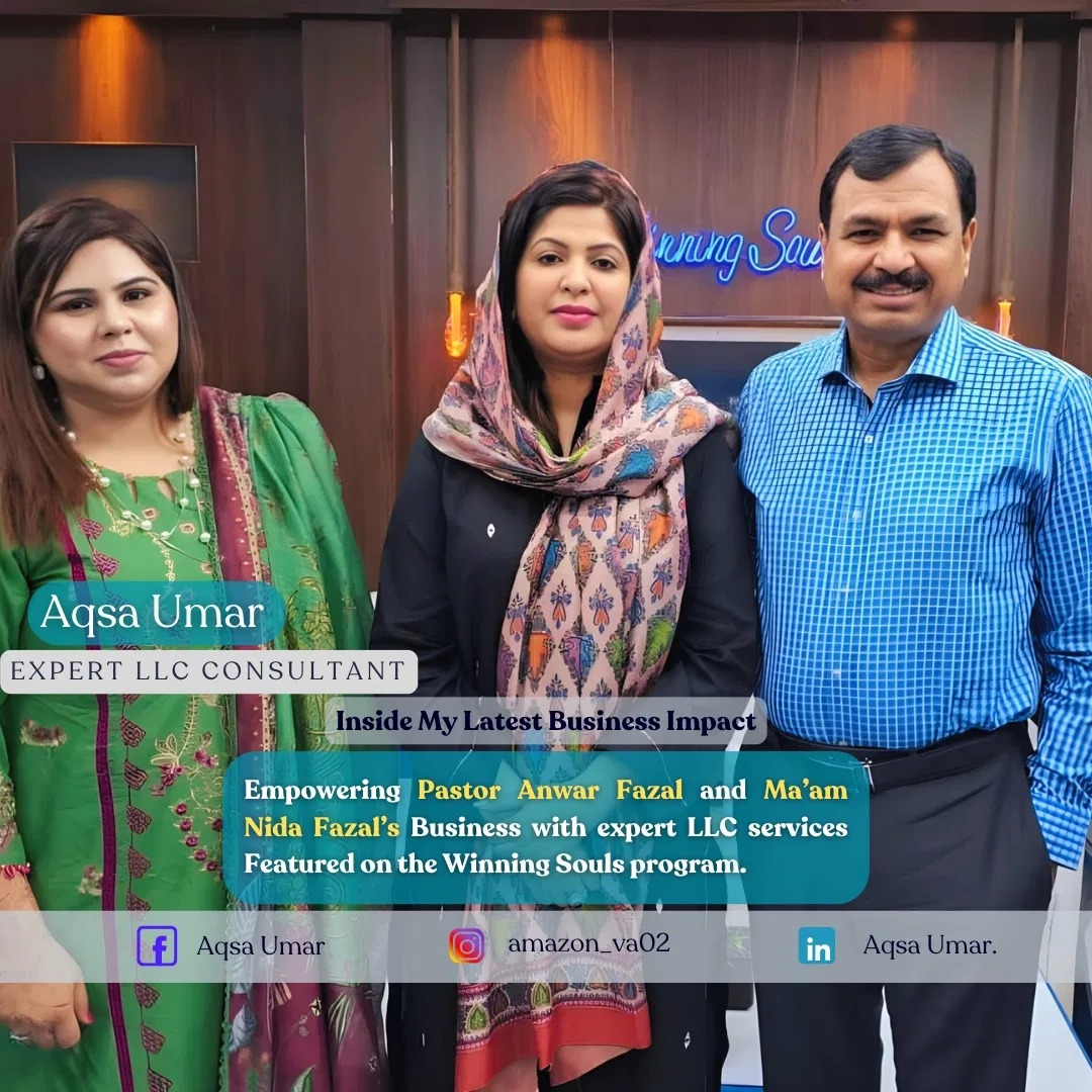 Aqsa Umar on Winning Souls TV set discussing youth & women empowerment